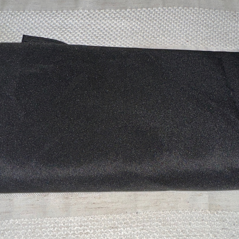 Round Table Cloth Black Fabric Material